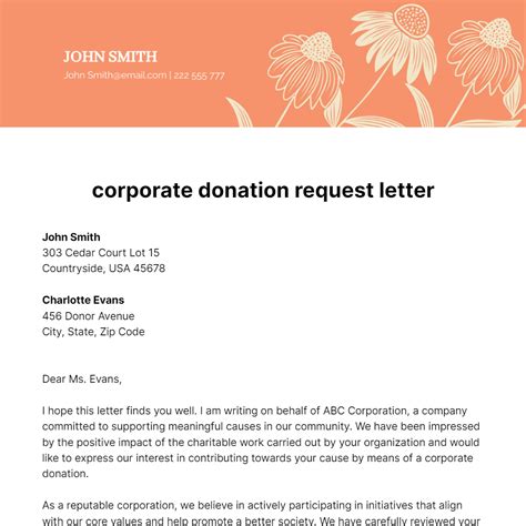 adidas corporate donation request.